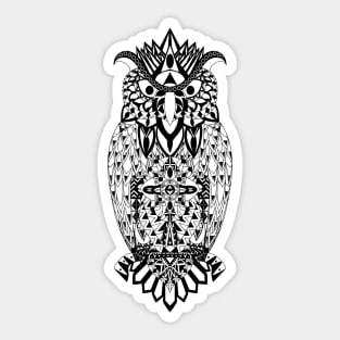 nite owl in shadow art ecopop Sticker